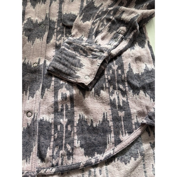 Free People Izzie Cargo Jacquard Shacket Size Large/Extra Large - Picture 9 of 13